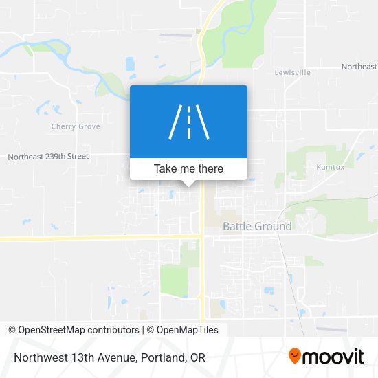 Northwest 13th Avenue map
