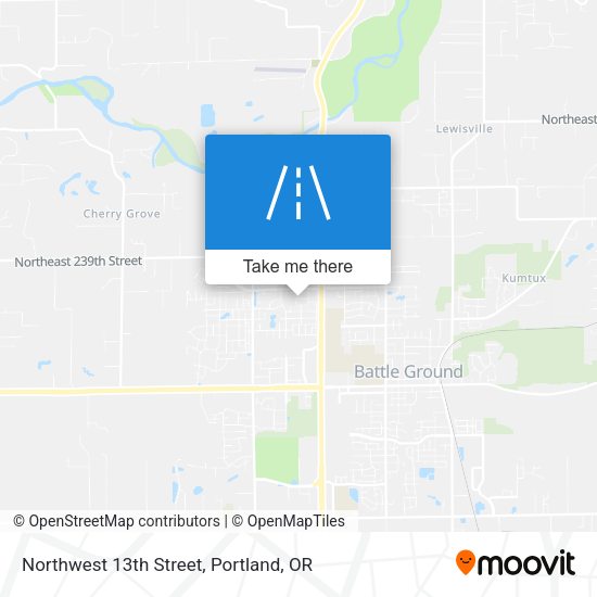 Northwest 13th Street map