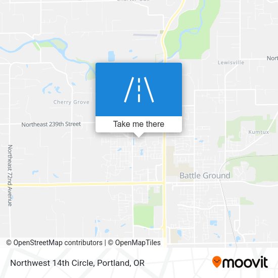 Northwest 14th Circle map