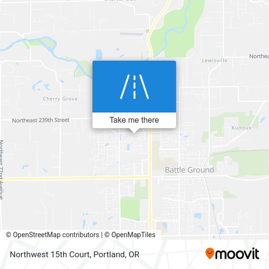 Northwest 15th Court map