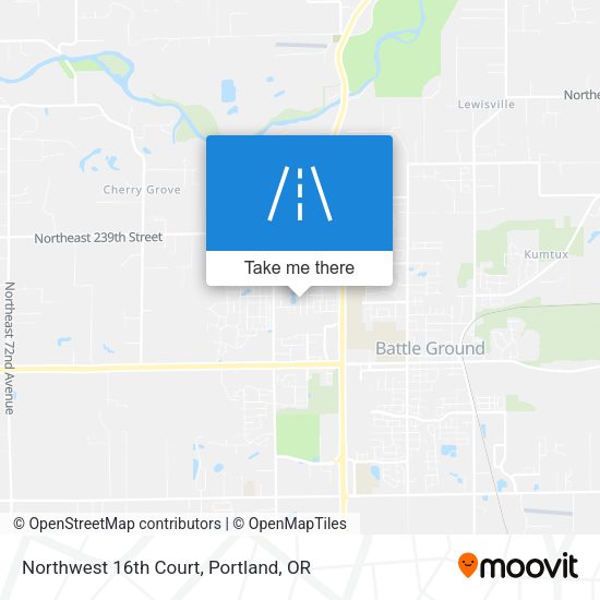 Northwest 16th Court map