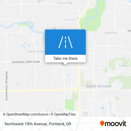 Northwest 19th Avenue map