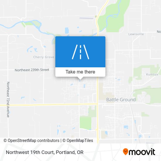 Northwest 19th Court map