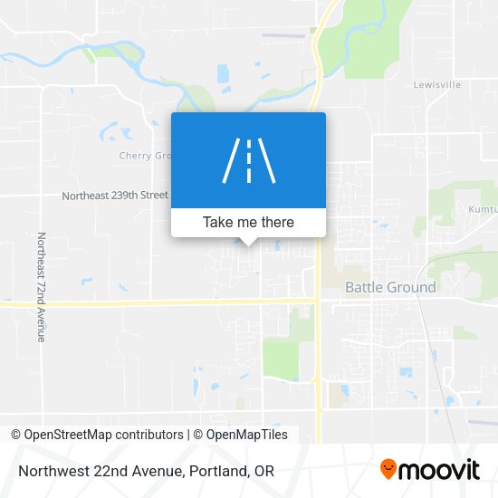 Northwest 22nd Avenue map