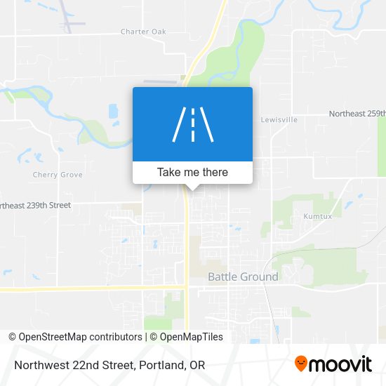 Mapa de Northwest 22nd Street