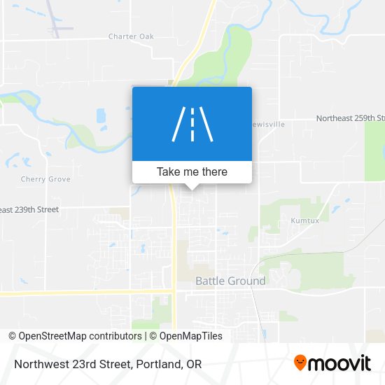 Northwest 23rd Street map
