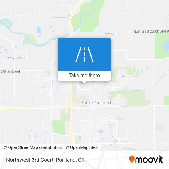 Northwest 3rd Court map