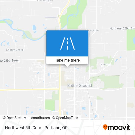 Northwest 5th Court map