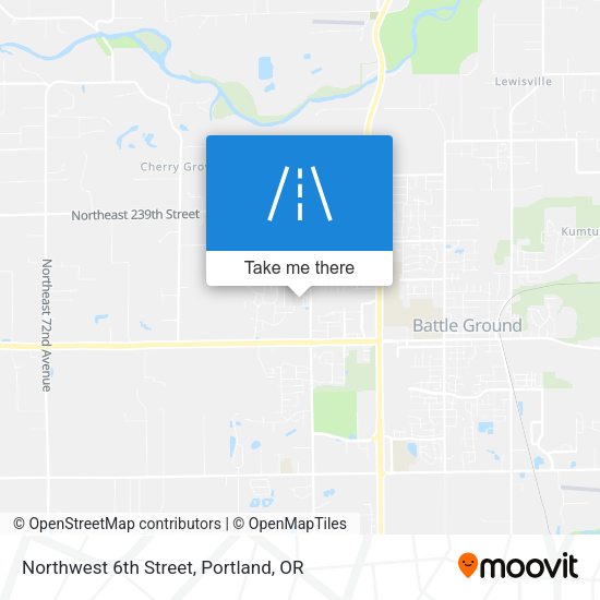 Northwest 6th Street map