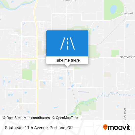Southeast 11th Avenue map