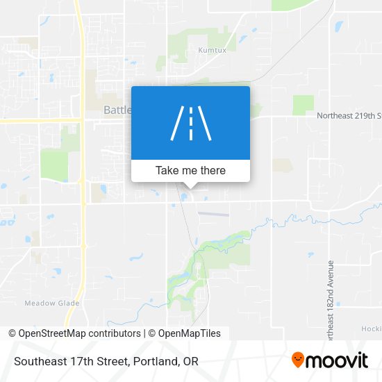 Southeast 17th Street map