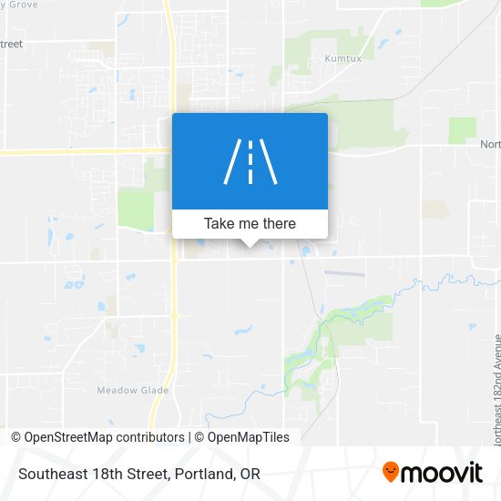 Southeast 18th Street map