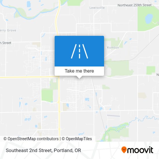 Southeast 2nd Street map
