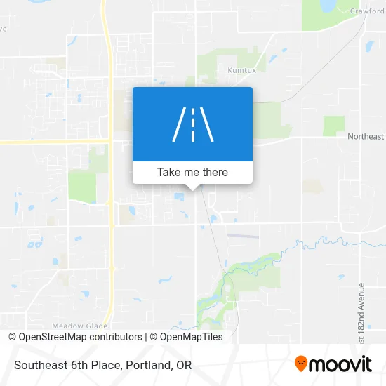 Southeast 6th Place map
