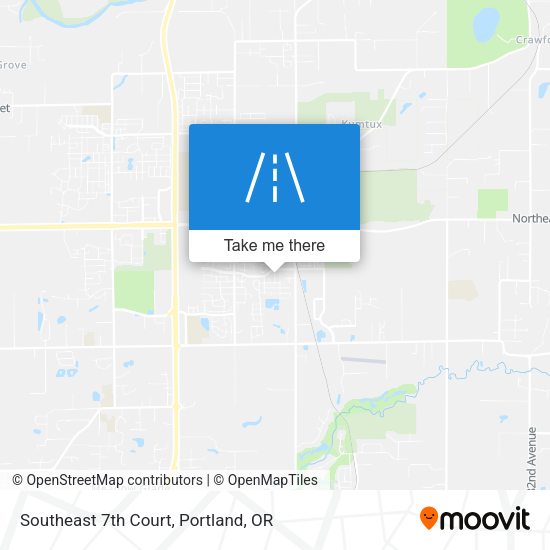 Southeast 7th Court map