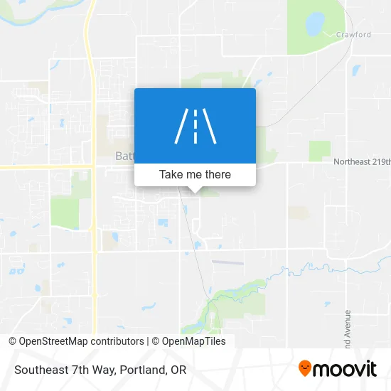 Southeast 7th Way map