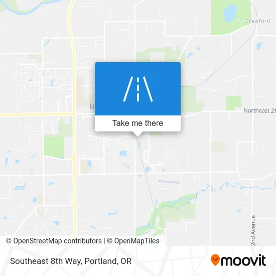 Southeast 8th Way map