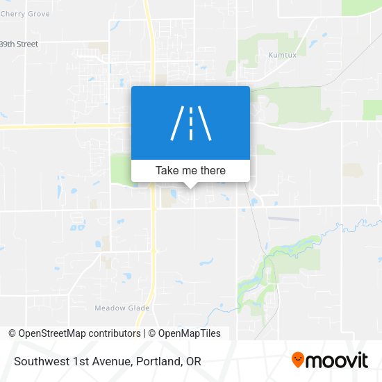 Southwest 1st Avenue map