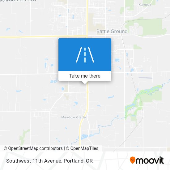 Southwest 11th Avenue map