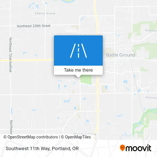 Southwest 11th Way map