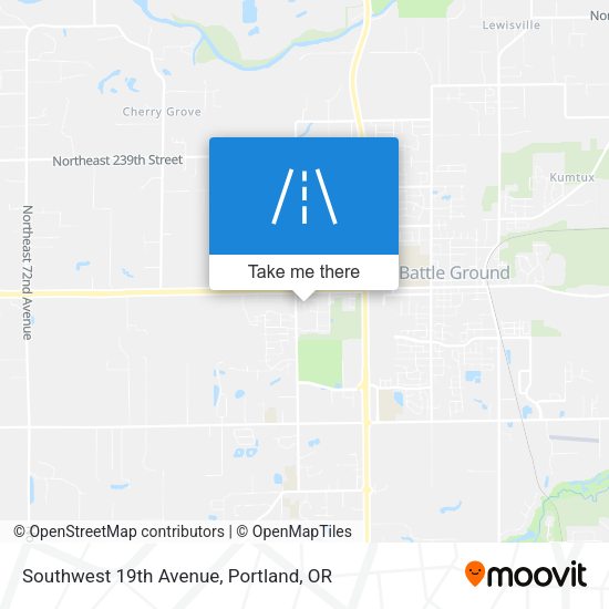 Southwest 19th Avenue map