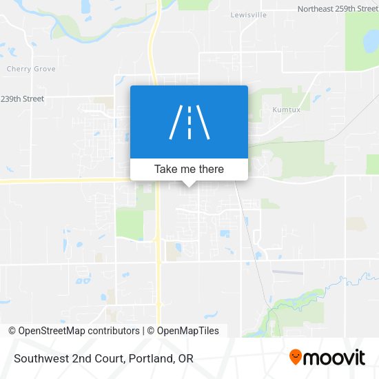 Southwest 2nd Court map