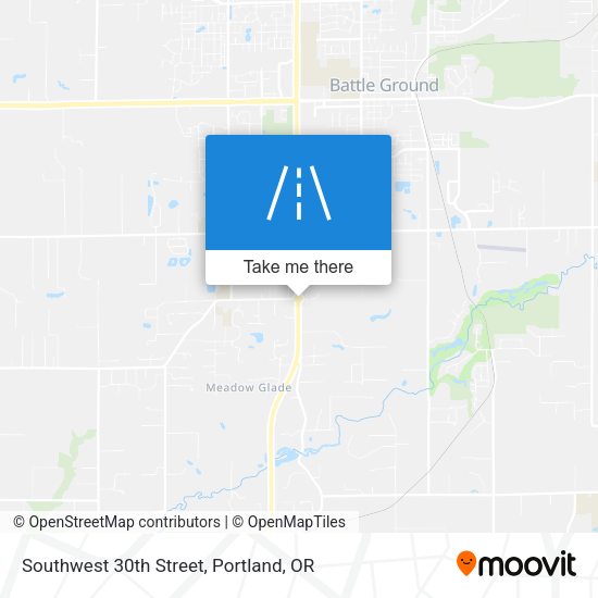 Southwest 30th Street map
