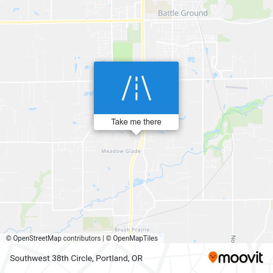 Southwest 38th Circle map