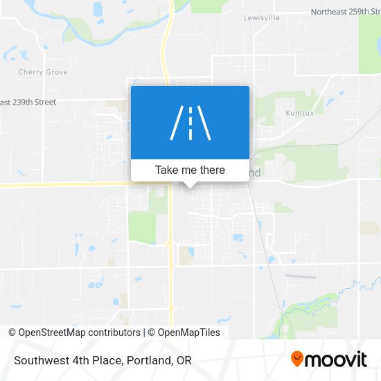 Southwest 4th Place map