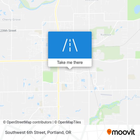 Southwest 6th Street map