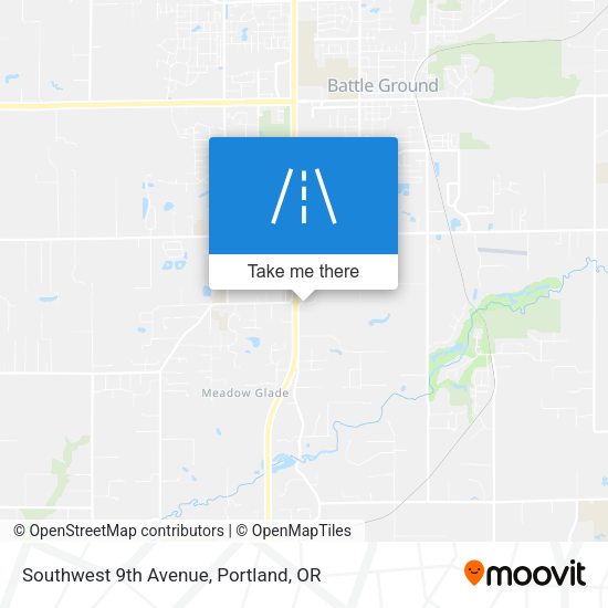 Southwest 9th Avenue map