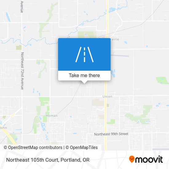 Northeast 105th Court map