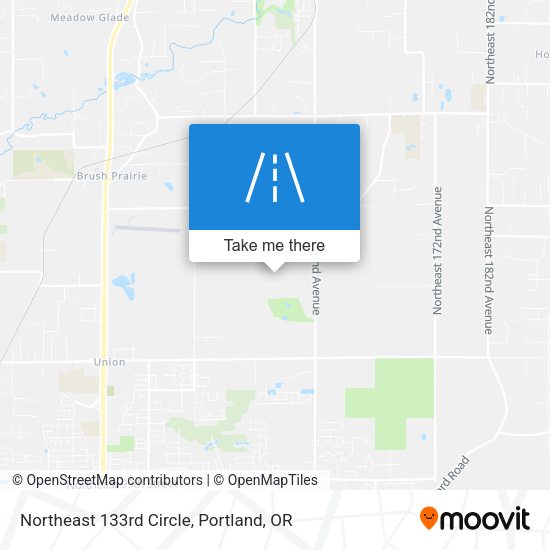 Northeast 133rd Circle map