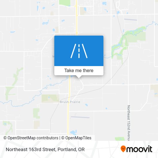 Northeast 163rd Street map
