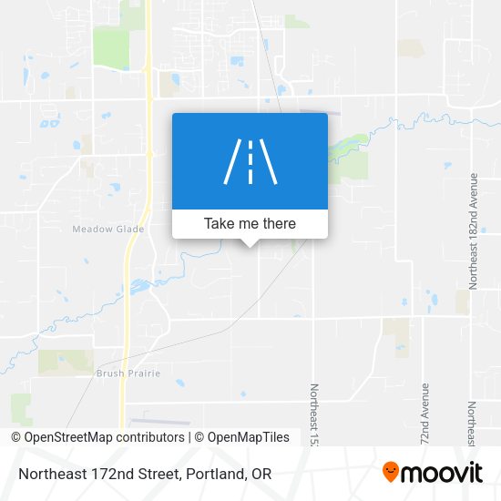 Northeast 172nd Street map