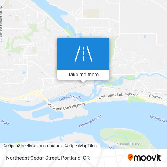 Mapa de Northeast Cedar Street