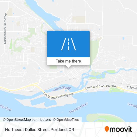 Mapa de Northeast Dallas Street