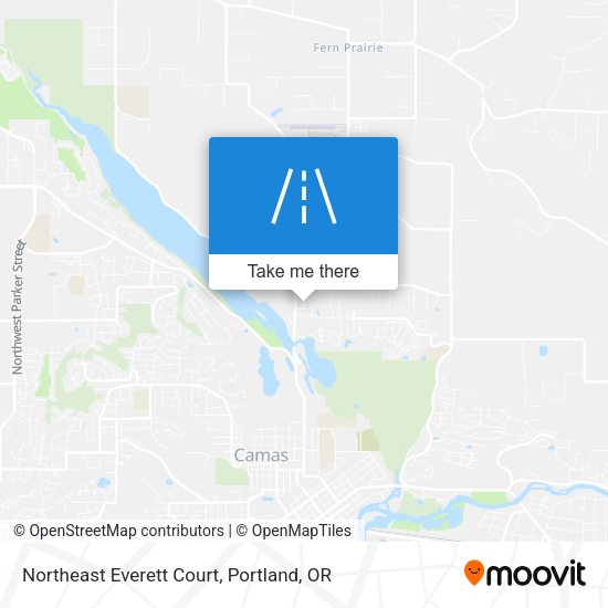 Northeast Everett Court map