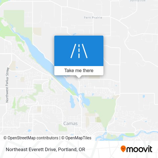Northeast Everett Drive map