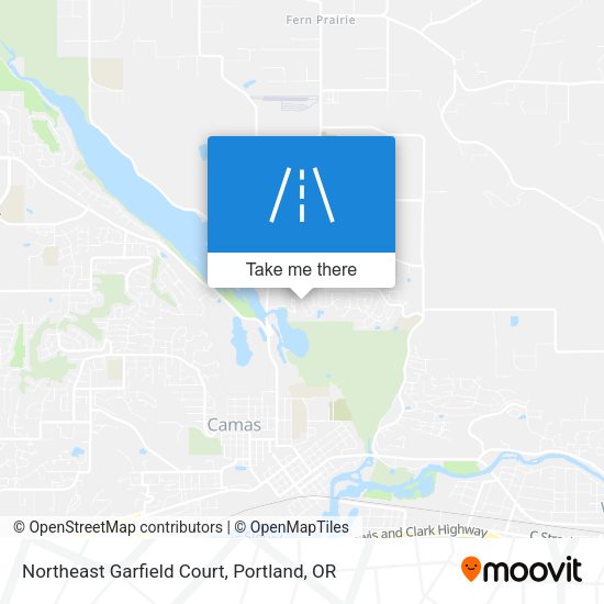 Mapa de Northeast Garfield Court