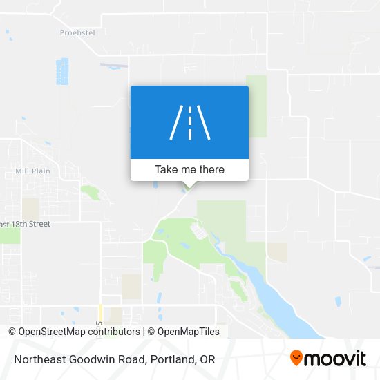 Northeast Goodwin Road map