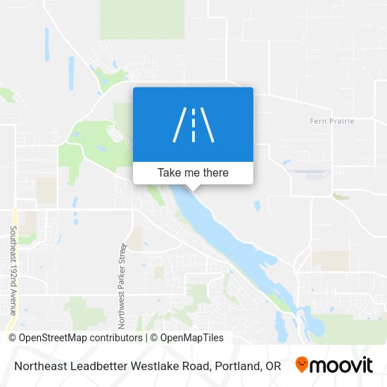 Northeast Leadbetter Westlake Road map