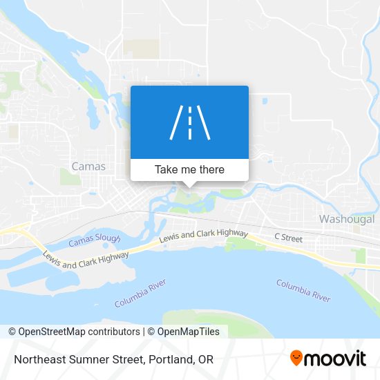 Northeast Sumner Street map