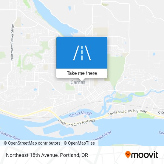 Northeast 18th Avenue map