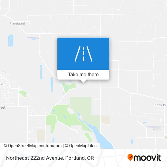 Mapa de Northeast 222nd Avenue