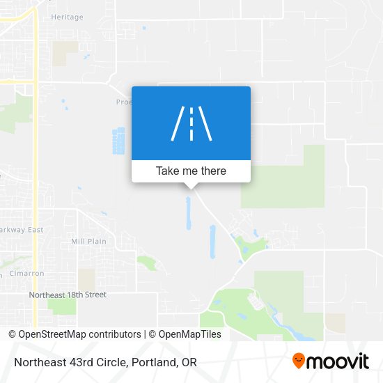 Northeast 43rd Circle map