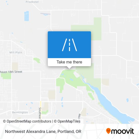 Mapa de Northwest Alexandra Lane