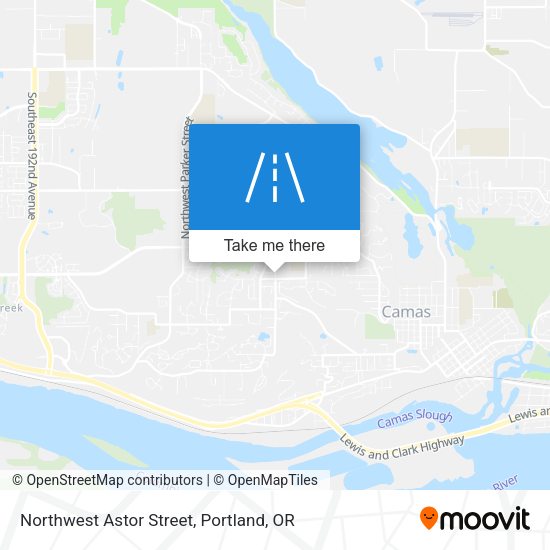 Northwest Astor Street map