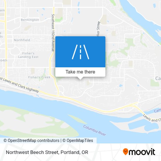Mapa de Northwest Beech Street