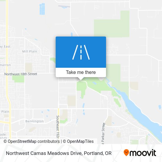 Mapa de Northwest Camas Meadows Drive